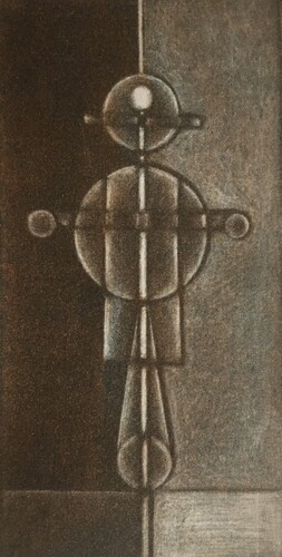 Gravure Florence Sagittario cyclope maniere noire 10x15